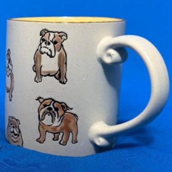 NEW  GORGEOUS & ADORABLE ENGLISH BULLDOG " DOG MOM " 21 OZ / 21 OUNCES MUG / CUP - Picture 12 of 16